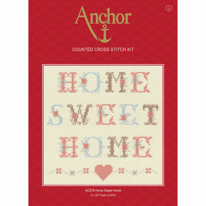 Counted Cross Stitch Kit: Home Sweet Home