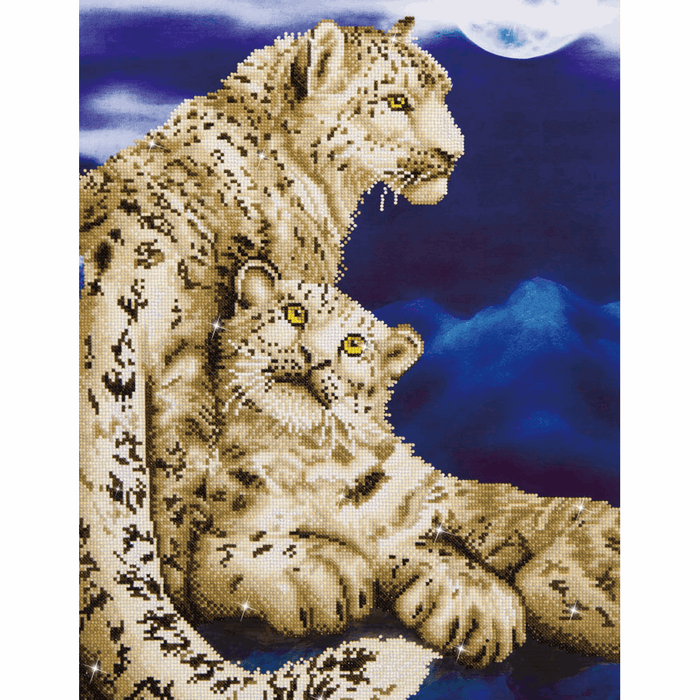 Diamond Painting Kit: Snow Leopards