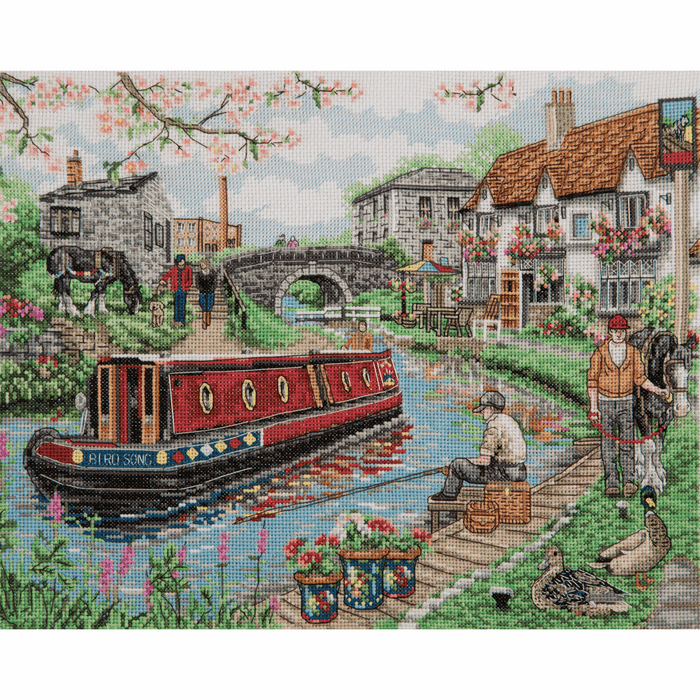 Counted Cross Stitch Kit: Country Canal