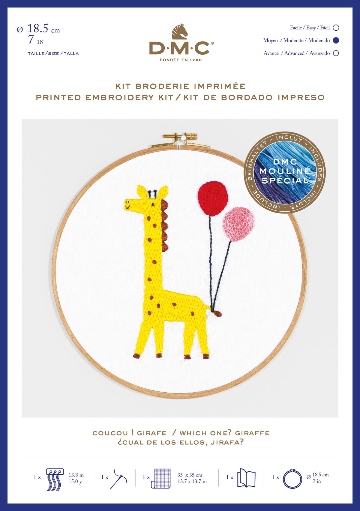 Giraffe Embroidery Kit